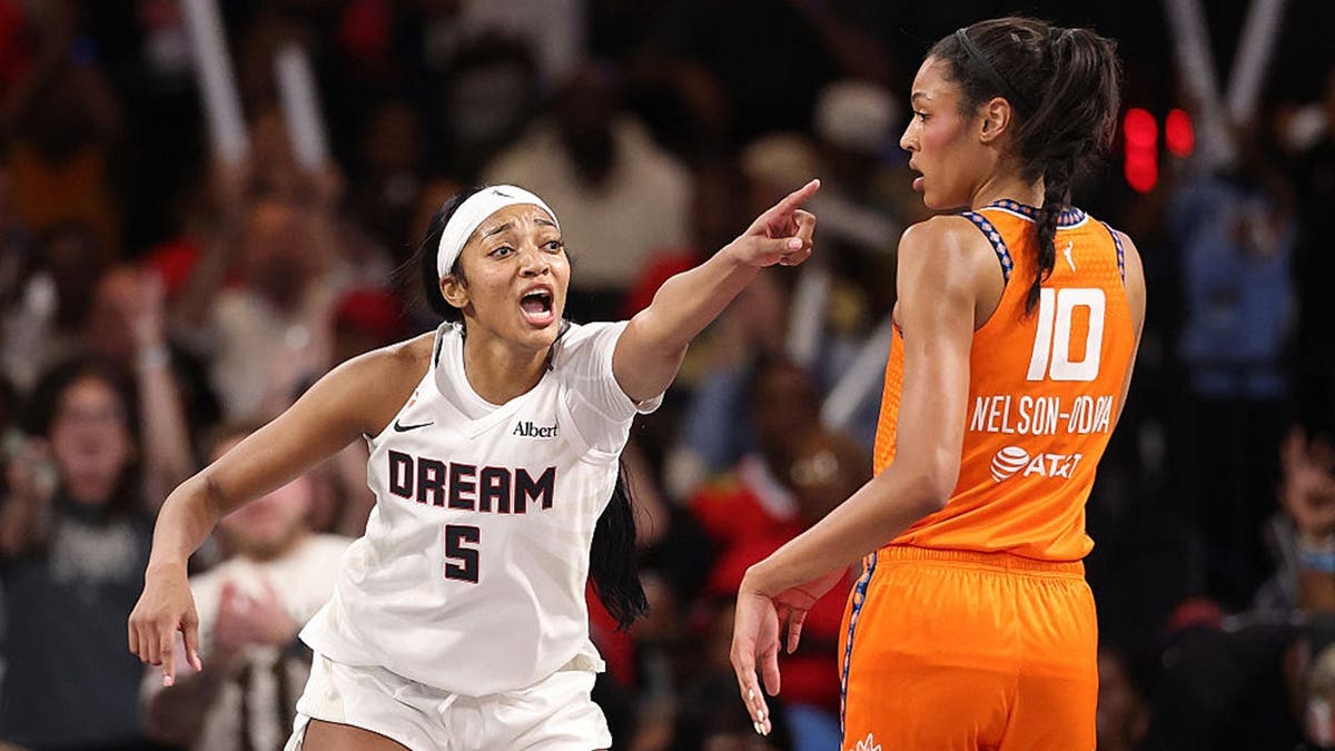 Angel Reese #5 of the Atlanta Dream