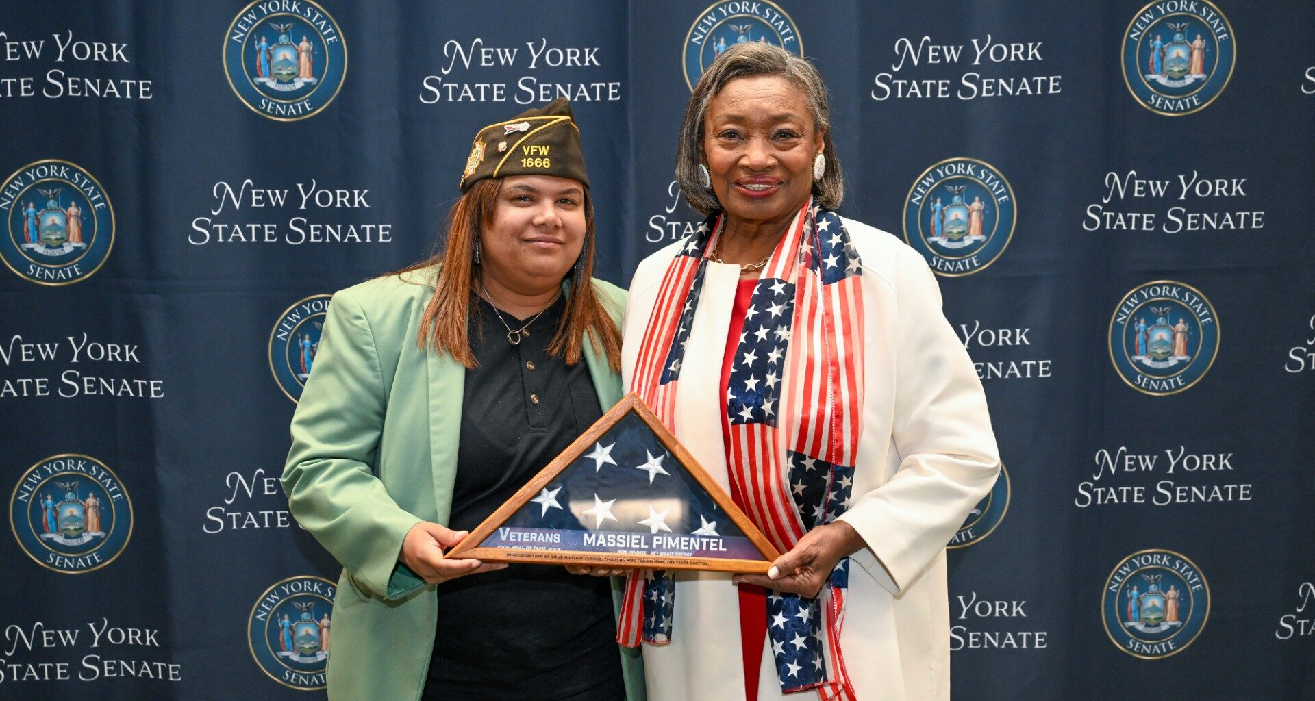 Majority Leader Stewart-Cousins Honors 2026 Veterans Hall of Fame Inductee Sergeant Massiel Pimentel, of Yonkers