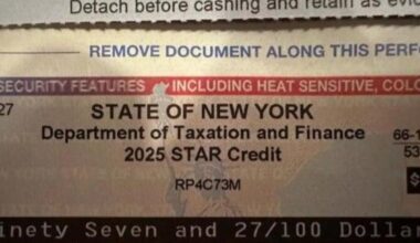 When will STAR rebate checks be issued in New York State?