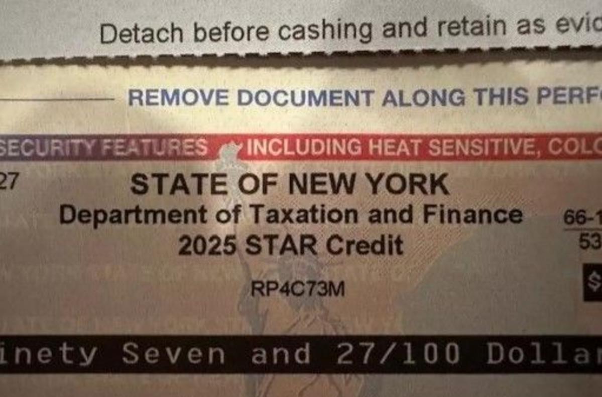 When will STAR rebate checks be issued in New York State?