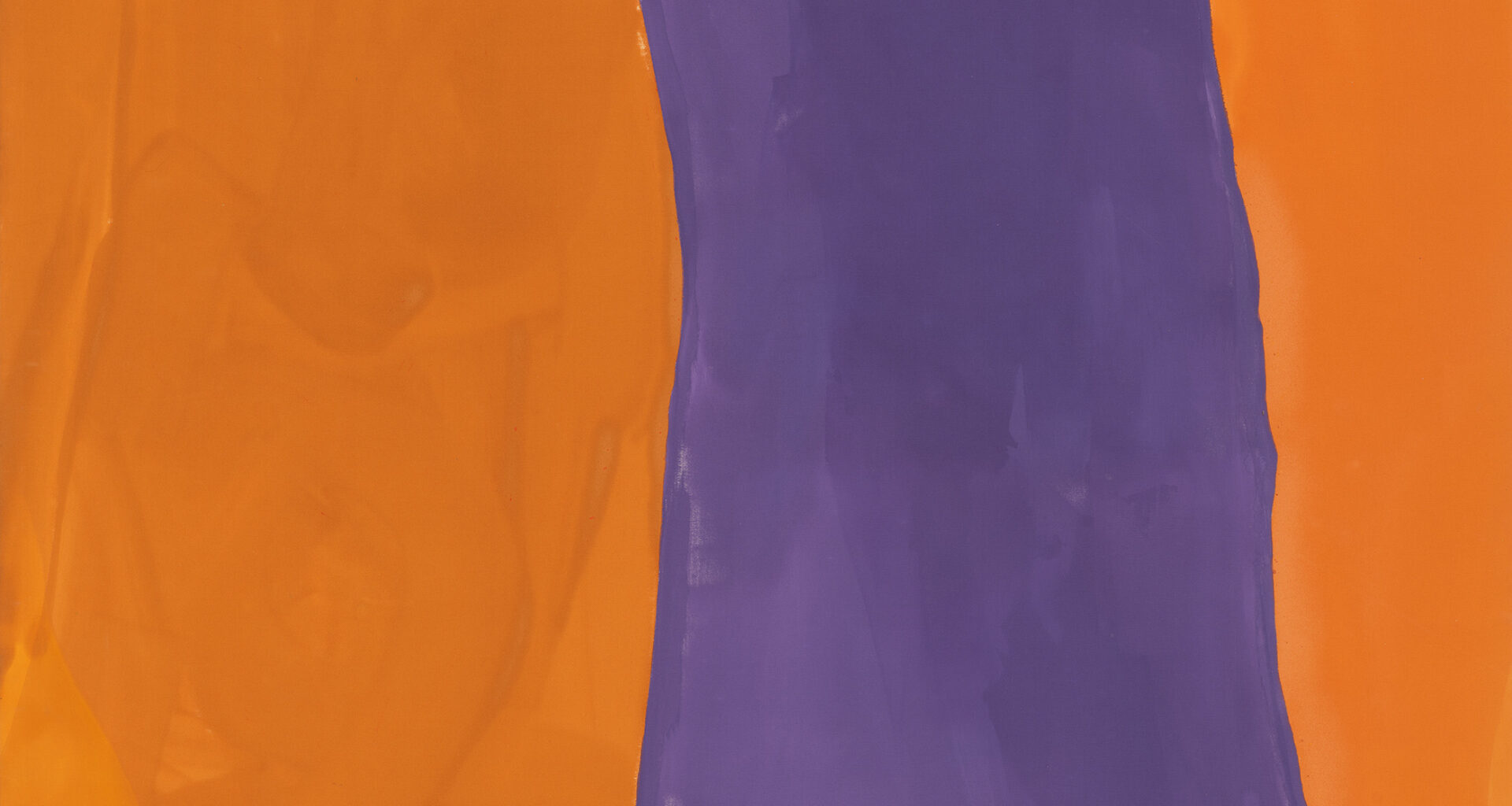 Helen Frankenthaler, Gamut, 1968. Acrylic on canvas, 134 × 93 inches. © 2026 Helen Frankenthaler Foundation, Inc./Artists Rights Society (ARS), New York. Courtesy Gagosian. Photo: Rob McKeever.