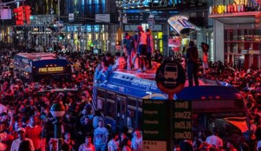 Chaos Erupts in New York City After Knicks Secure Game 5 Win in NBA Finals