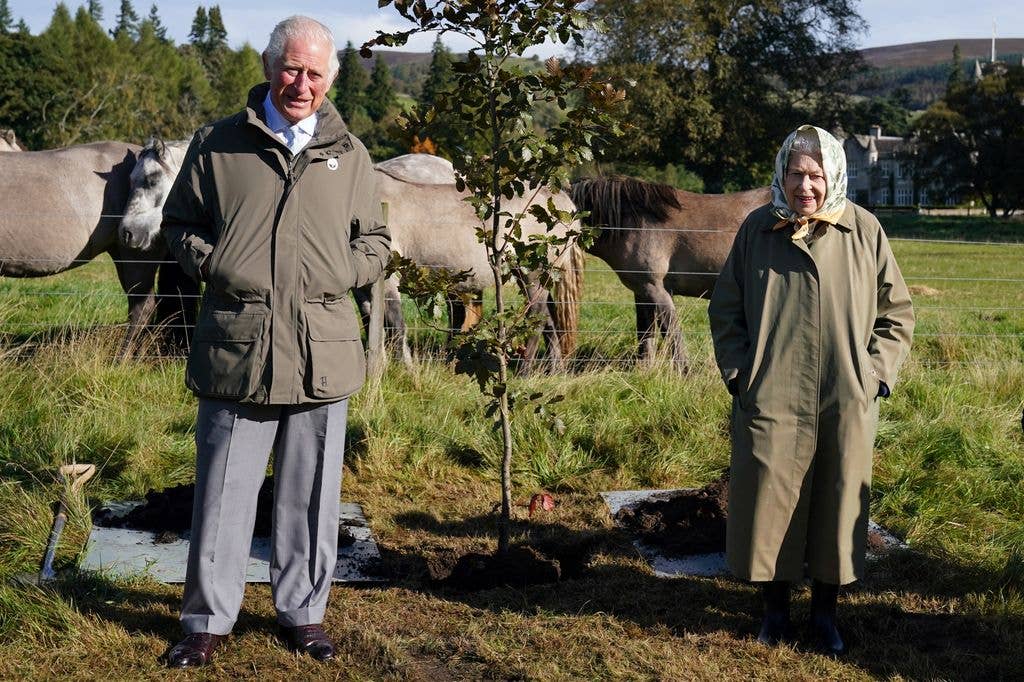 Queen Elizabeth II and Charles before her death