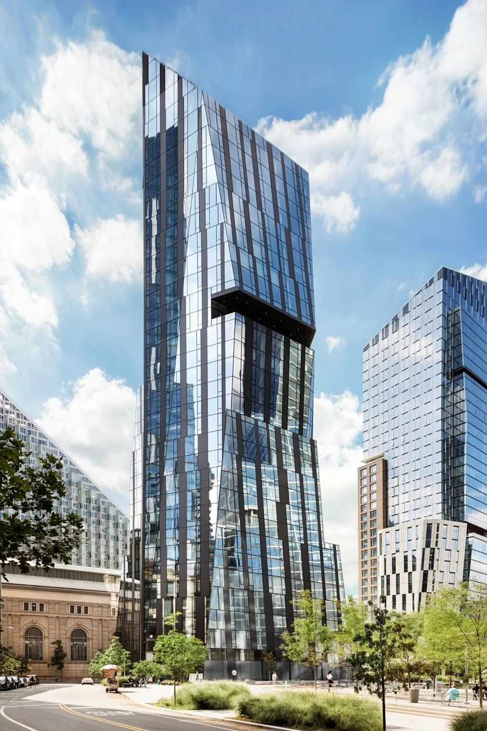 Geometric Glass Skyscraper with Angular Facade Three Waterline Square aka 635 West 59th Street 635 WEST 59 STREET, NEW YORK, New York County 10019 Eligible Income: $30,515 - $126,240