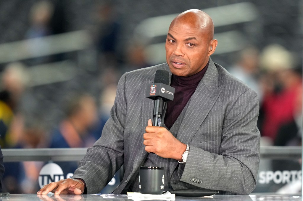 Charles Barkley at the NCAA Men's Basketball Tournament Final Four.