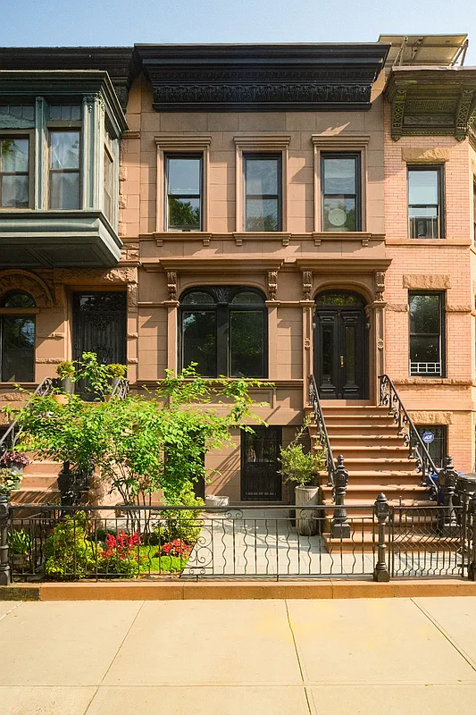 brownstone row house exterior