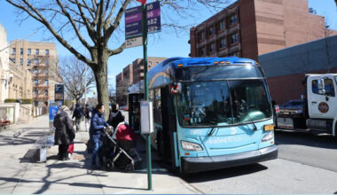 bus in bus stop