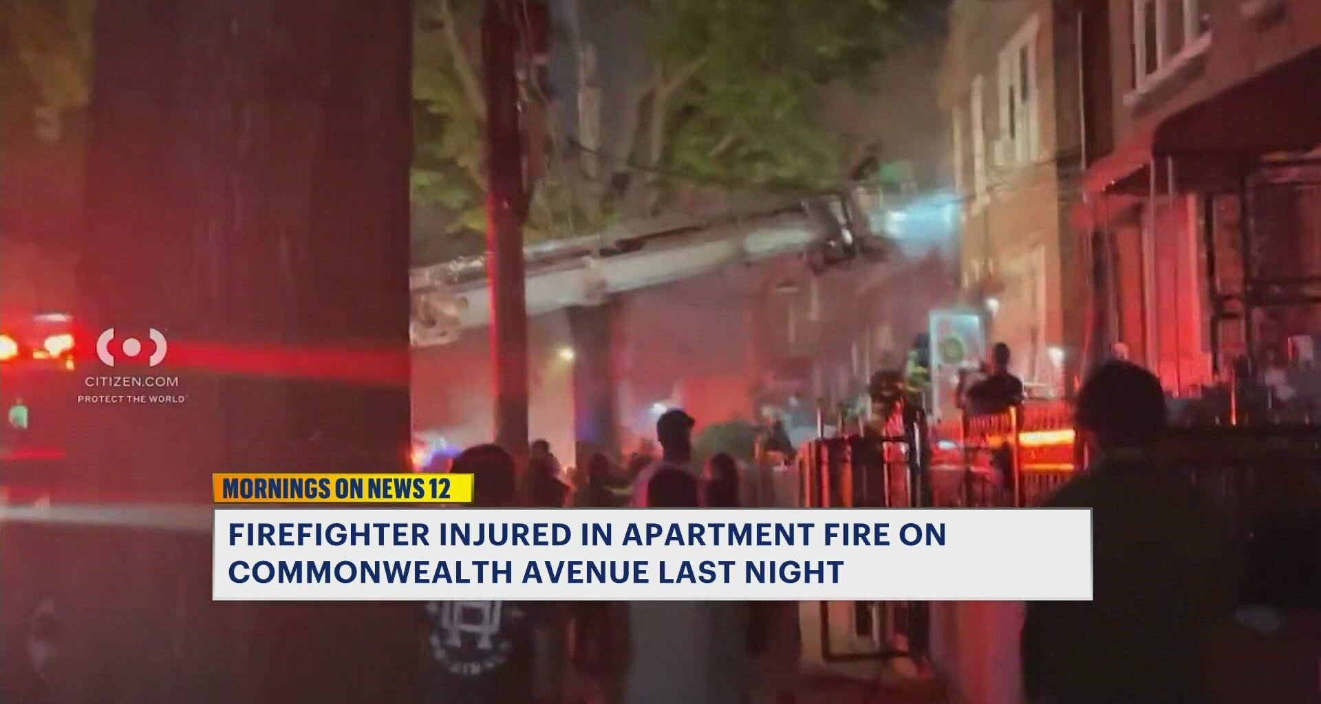 News 12 | Bronx | Firefighter Injured After Apartment Fire In Clason Point