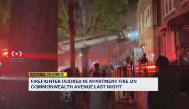 News 12 | Bronx | Firefighter Injured After Apartment Fire In Clason Point