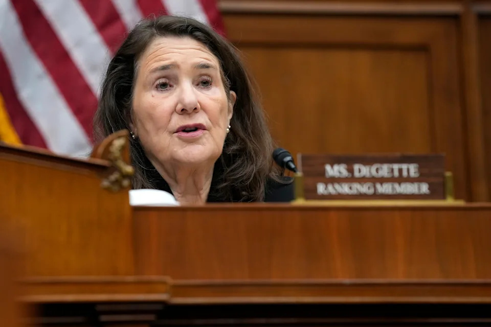 Susan Walsh/AP - PHOTO: Rep. Diana DeGette gives opening remarks during a hearing with Energy Secretary Jennifer Granholm on Capitol Hill in Washington, May 1, 2024.