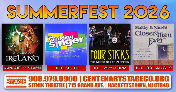 Centenary Stage Company Announces Lineup for SUMMERFEST 2026
