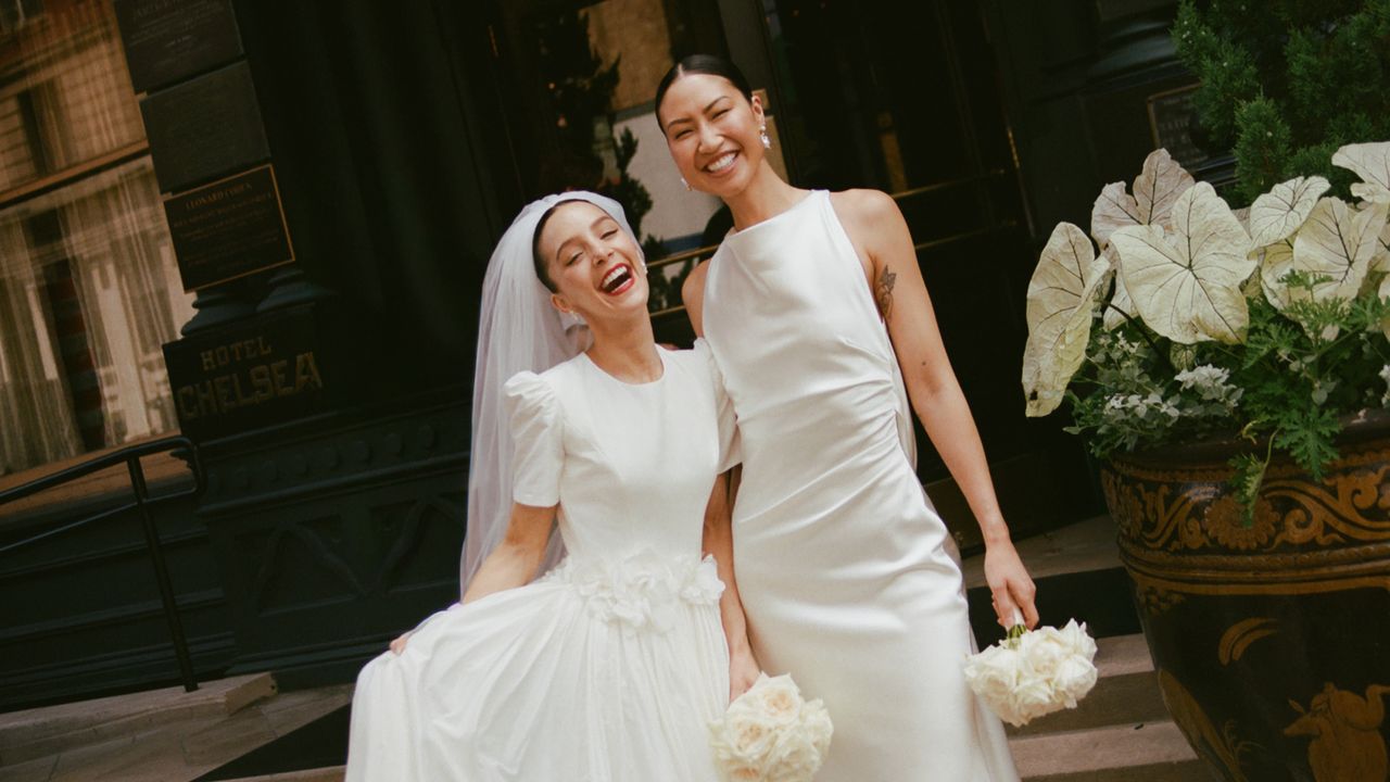 The Brides Proposed With Prada—and Tied the Knot at New York City Hall