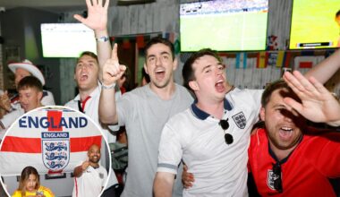 English bargoers swarm local pubs for World Cup party after victory over Panama