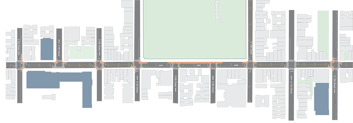 Illustration of design of Avenue B