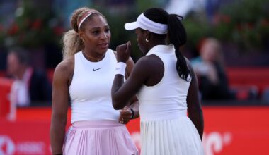 Serena Williams forced to PULL OUT of emotional Queen's comeback after partner Victoria Mboko suffers horror injury