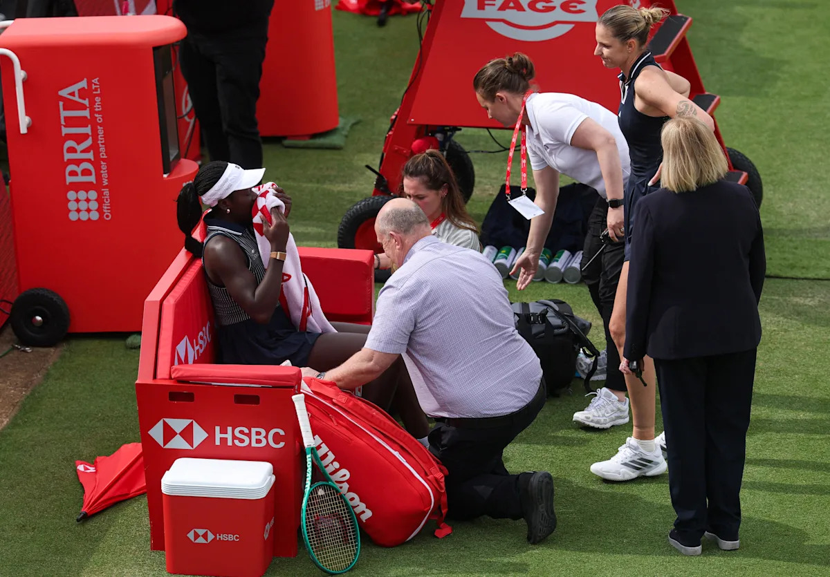 Victoria Mboko's knee injury ends Queen's club doubles run with Serena Williams