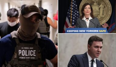 DOJ sues New York over law barring federal agents from wearing masks