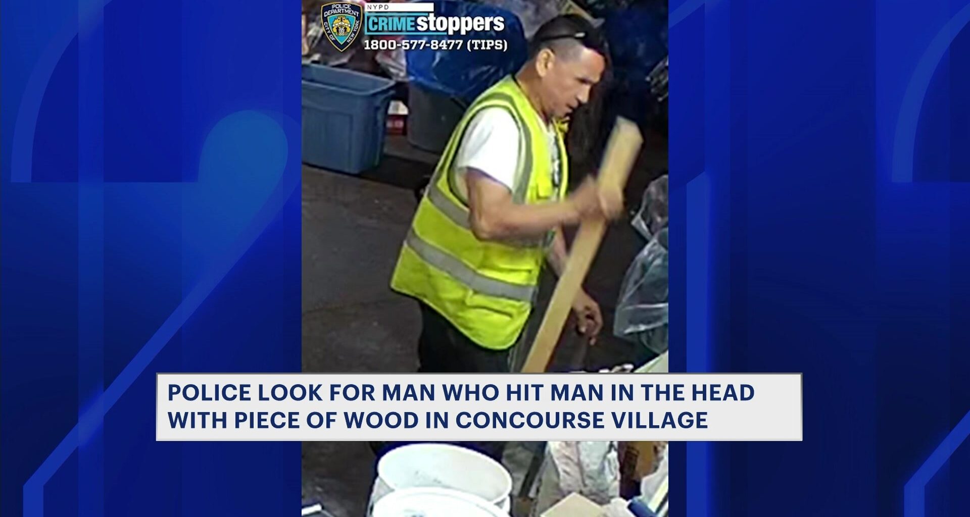 News 12 | Bronx | Man Allegedly Hit In Head Twice With Piece Of Wood After Dispute In Concourse Village