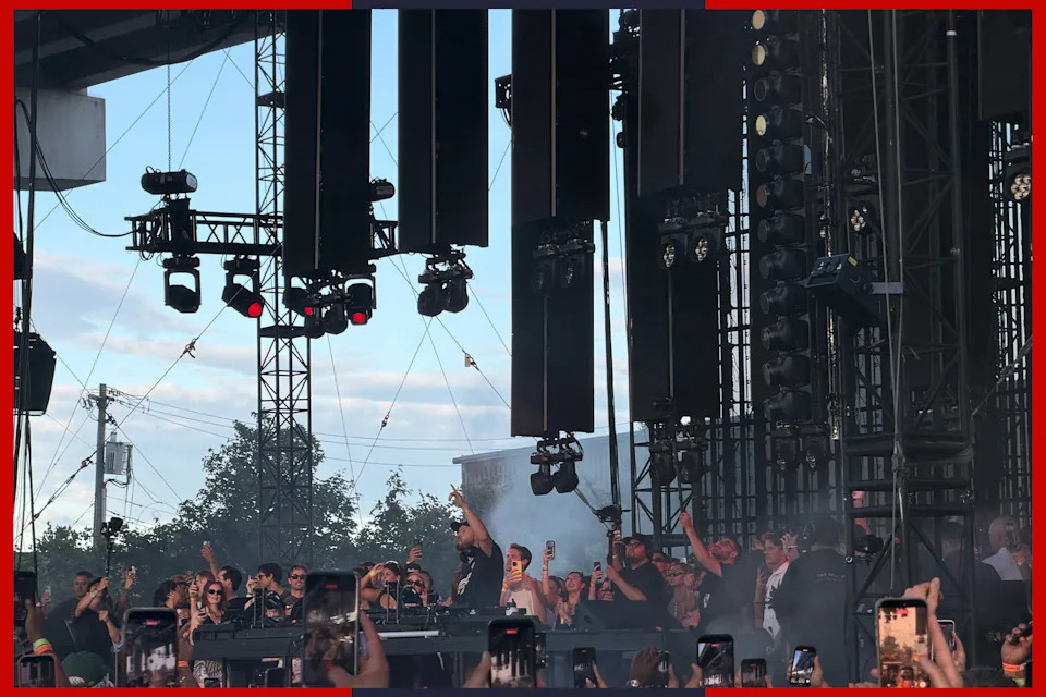 chris lake concert with a large crowd