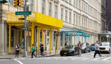 Testing Colorful, New Sidewalk Sheds in New York City