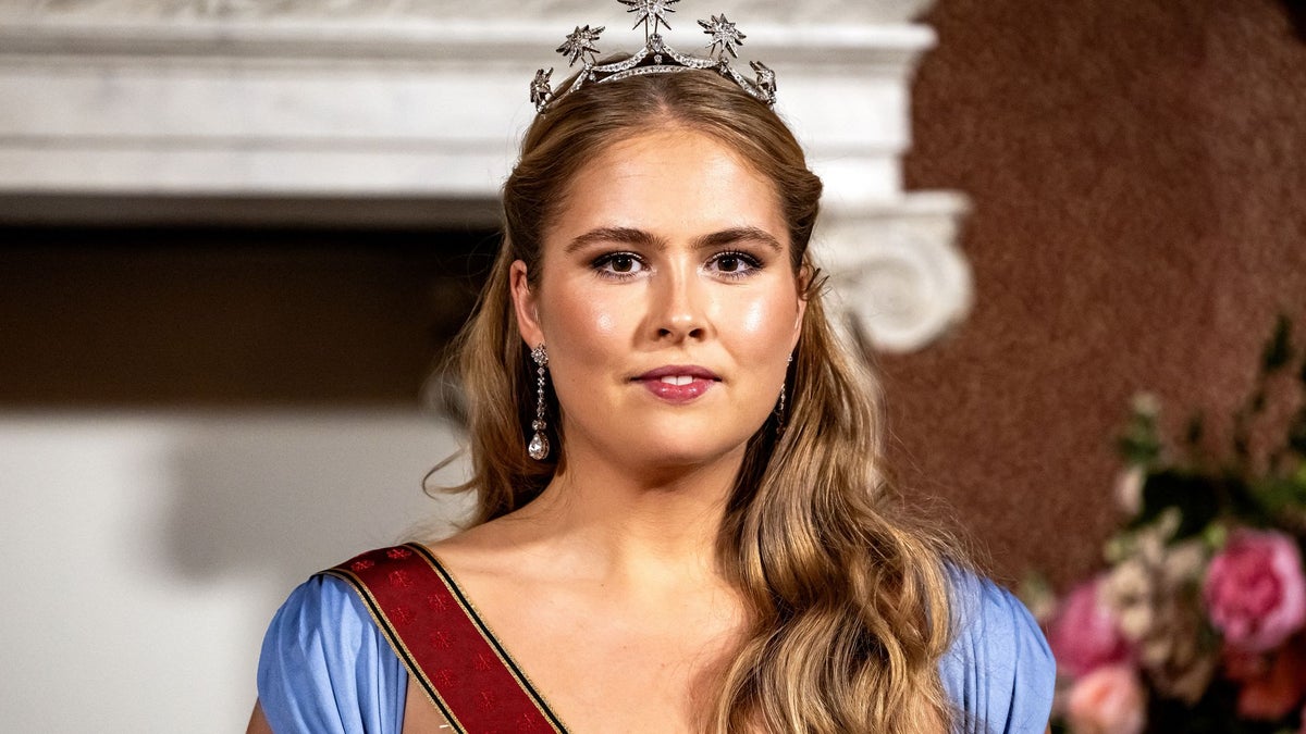 Princess Amalia's fairytale blue gown carried a hidden tribute to three Dutch queens