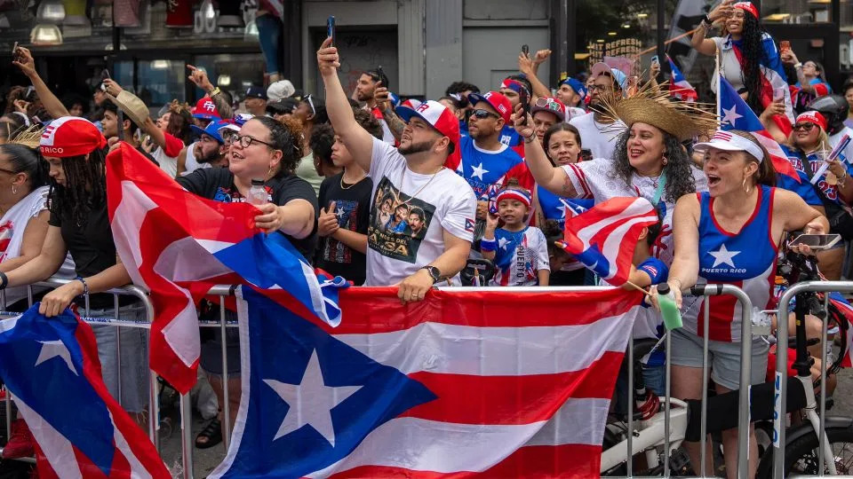 A sea of flags at the Puerto Rican Day celebration in Bushwick. - David Dee Delgado for CNN