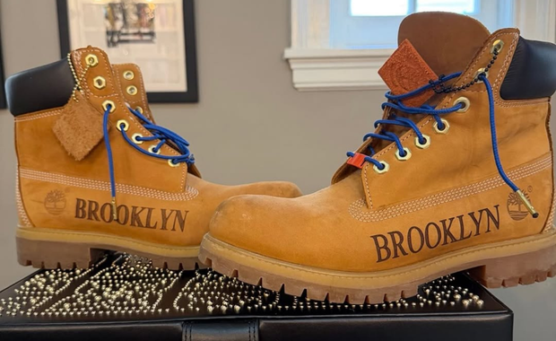 Spike Lee Shows Off a Custom Brooklyn Timberland Boot with Knicks-Colored Accents