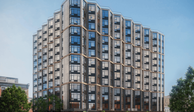 east new york - rendering of a multi-story apartment building