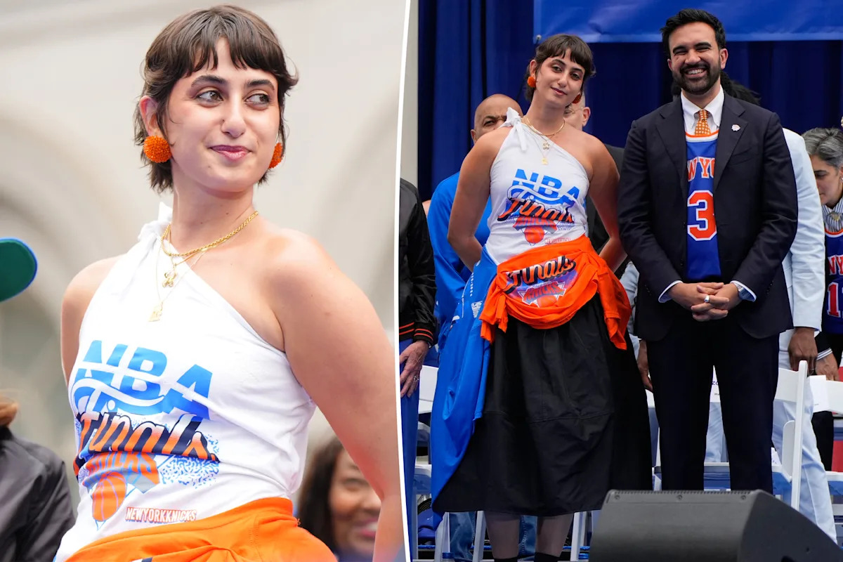 NYC first lady Rama Duwaji’s high-fashion Knicks parade dress was made from bootleg merch
