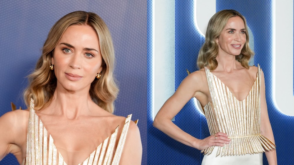Emily Blunt wears Tamara Ralph at the "Disclosure Day" premiere on June 8 in New York City.