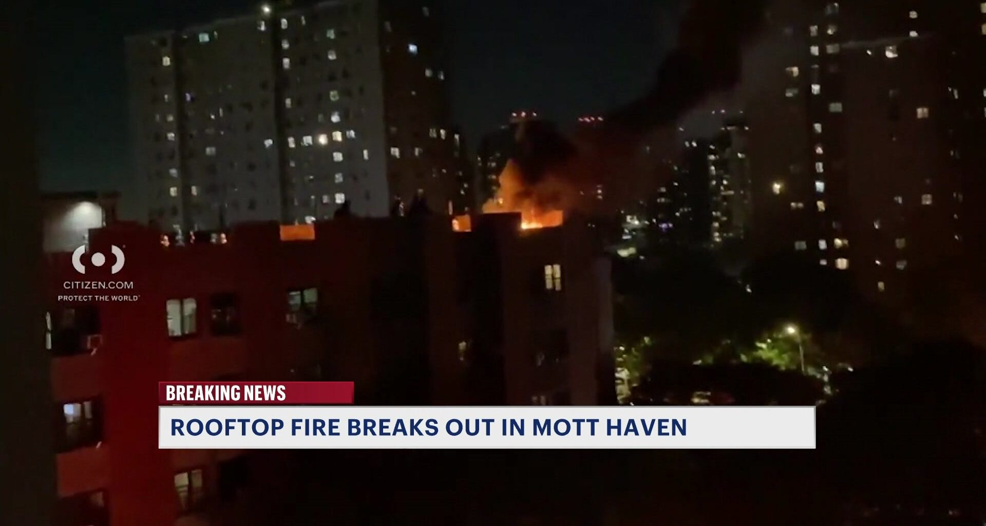 News 12 | Bronx | Nearly 80 Firefighters Battle Flames On Buildings Rooftop In Mott Haven