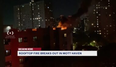 News 12 | Bronx | Nearly 80 Firefighters Battle Flames On Buildings Rooftop In Mott Haven