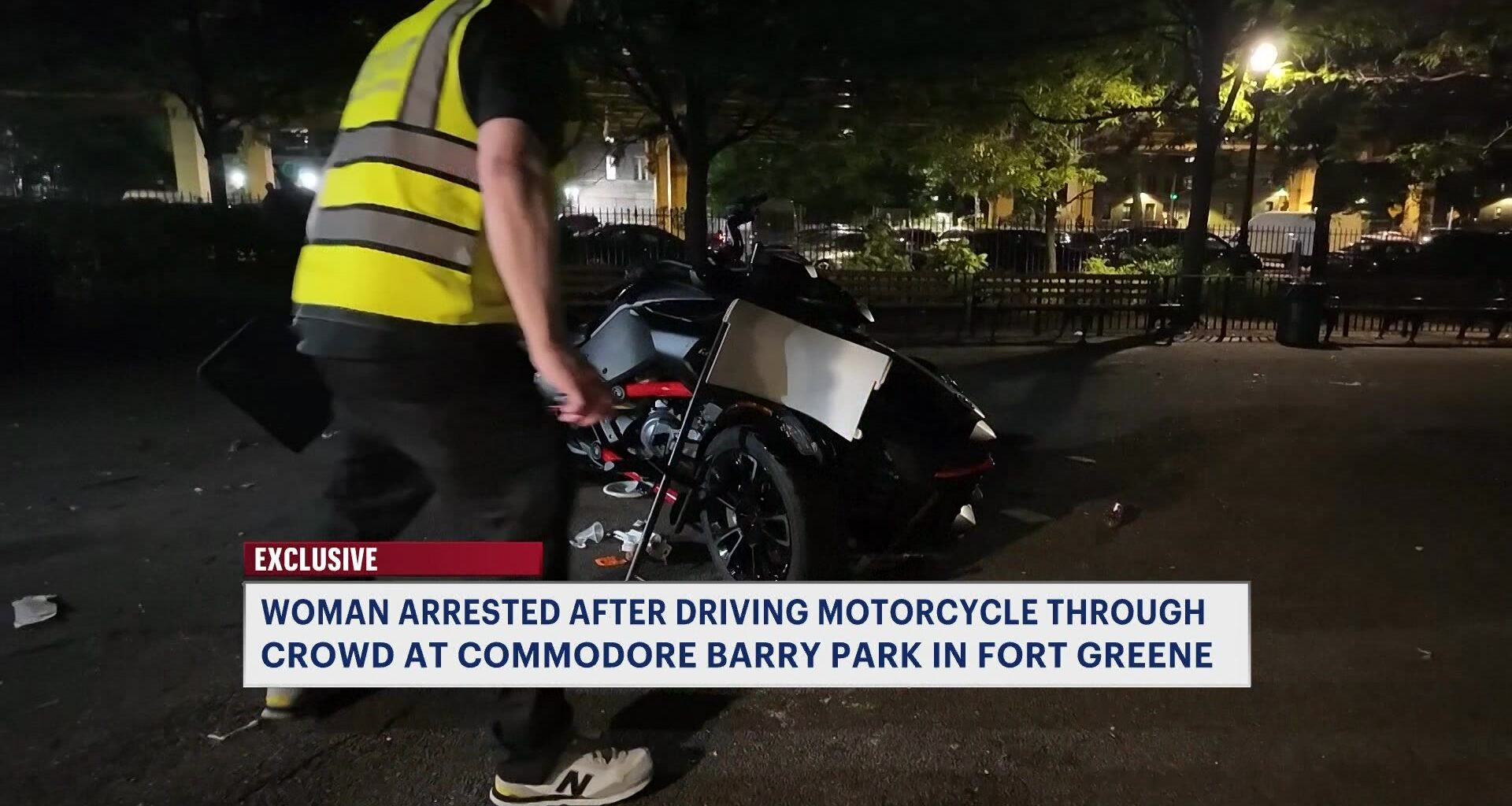 News 12 | Brooklyn | Exclusive Victim Describes Chaotic Scene After Motorcycle Crashes Into Crowd At Commodore Barry Park
