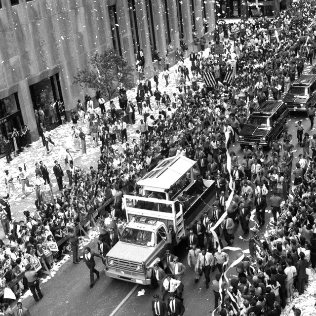 Nelson Mandela ticker tape parade Nelson Mandela ticker tape parade