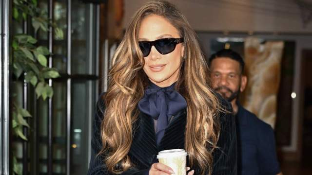 Jennifer Lopez’s Sheer Tights Steal the Spotlight Beneath Her Minidress in NYC
