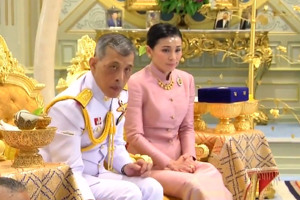 At King Charles III's coronation, Queen Suthida wore a dazzling sapphire parure by Van Cleef & Arpels, one of Queen Sirikit's most memorable suites of jewels.