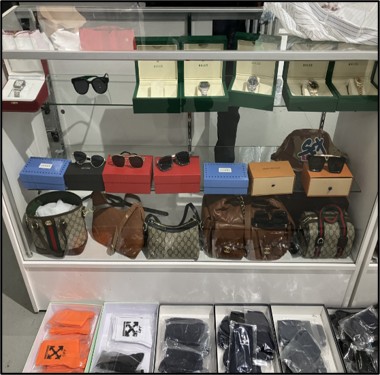 The NYPD confiscated millions in counterfeit luxury items executing a series of search warrants in Chinatown Thursday, the agency said.