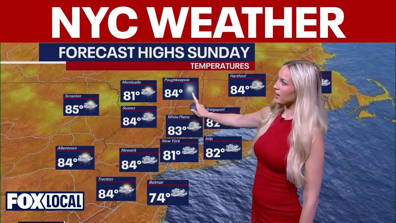 NYC weather forecast: Rain clears out by Sunday, possible heat wave next week