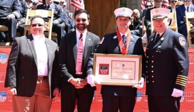 Lieutenant from Engine Company 75 receives top fire operations medal at 2026 FDNY Medal Day