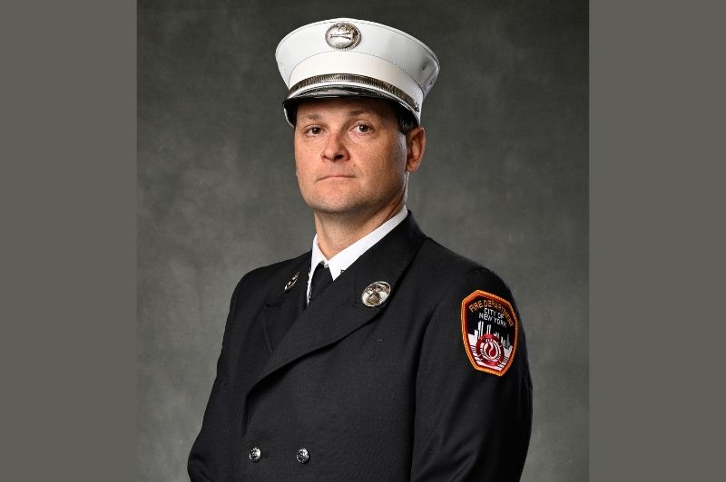 Lieutenant Patrick T. Donlon, of Engine Company 75, was honored with the Chief of Department Peter J. Ganci Jr. Medal and NYS Honorary Fire Chiefs Association Medal at the FDNY's 157th Medal Day Ceremony.