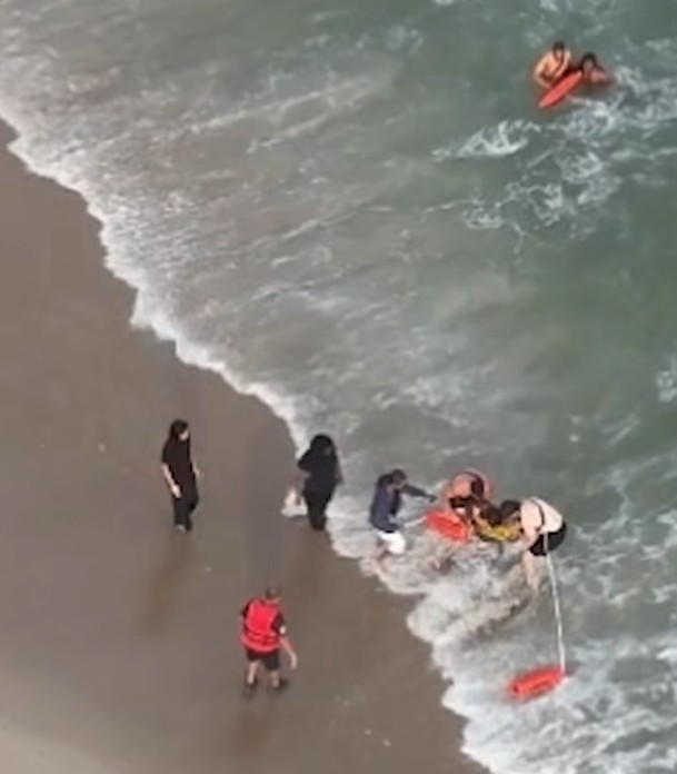 FDNY firefighters, including a local hero from Rockaway Park, and an off-duty lifeguard rescued the swimmers on Tuesday, June 2.