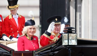 Queen Camilla trooping hat