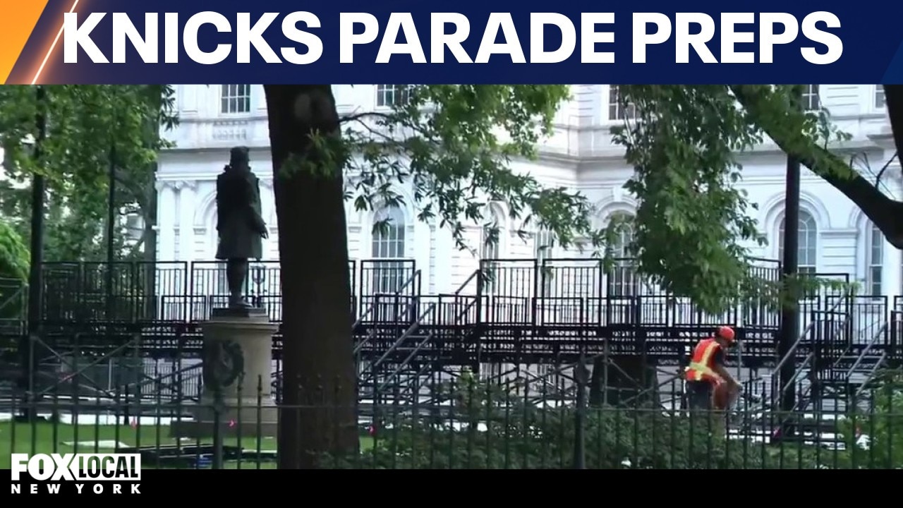 Knicks Championship ticker-tape parade preps underway in NYC