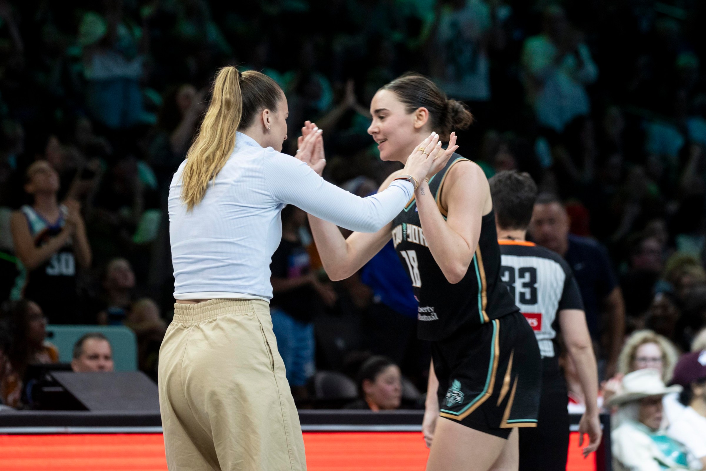 Astier has earned the respect of her Liberty teammates. (Photo by Michelle Farsi)