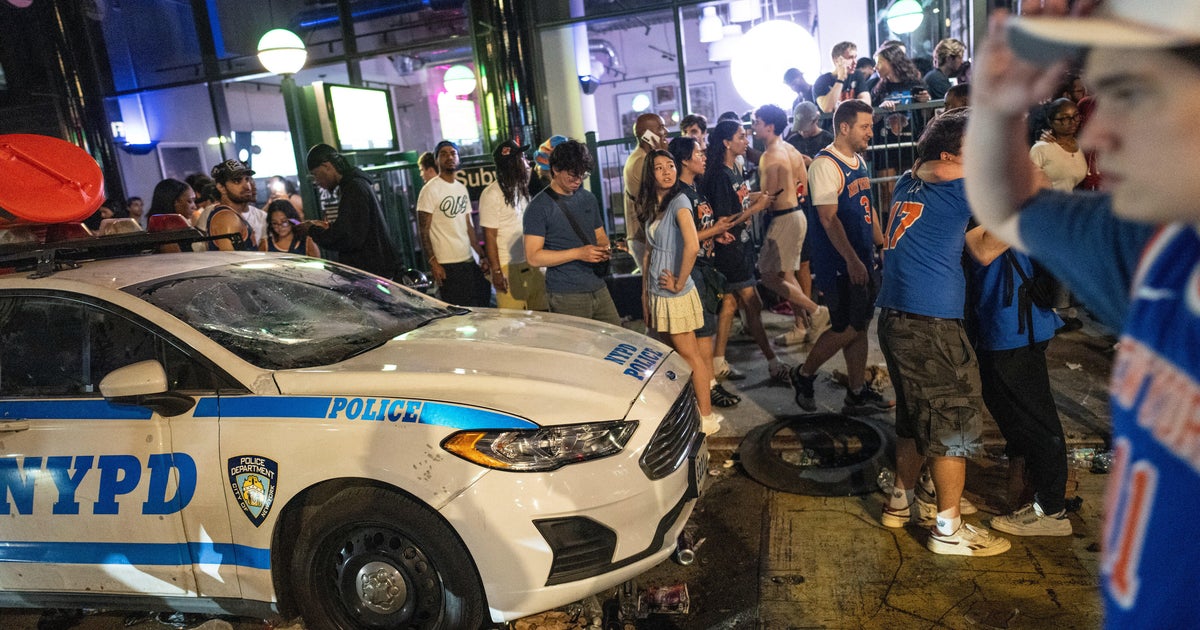 63 arrested in destructive Knicks NBA title celebrations near Madison Square Garden, NYPD says