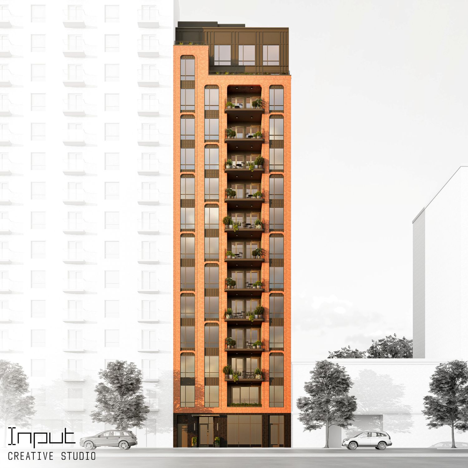 rendering of new building