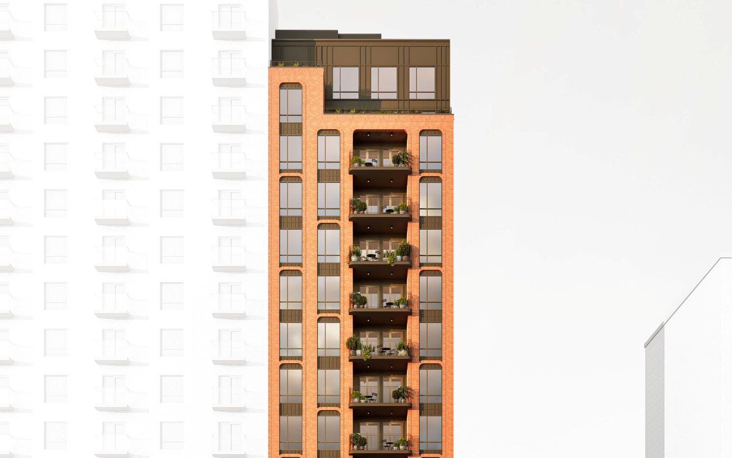rendering of new building