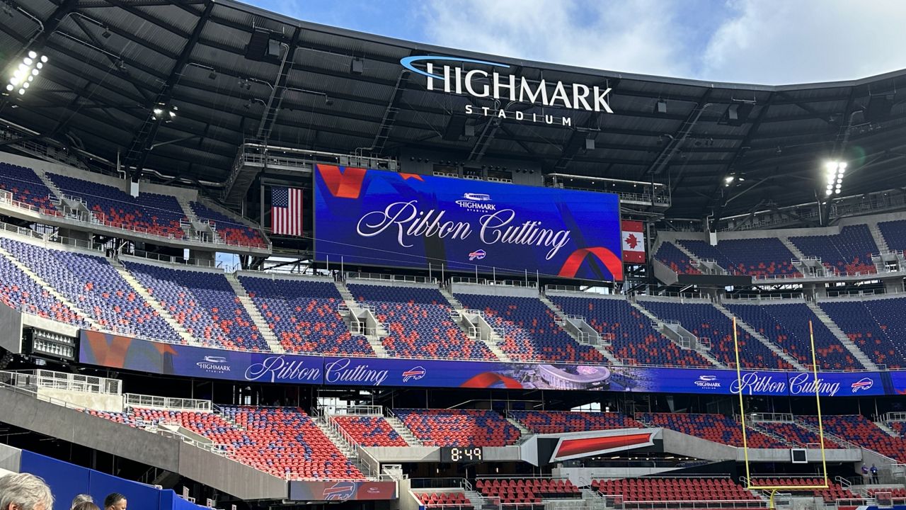 ribbon cutting at new highmark stadium