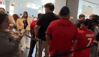 Huge Line in NYC to Get a Look at World Cup Trophy