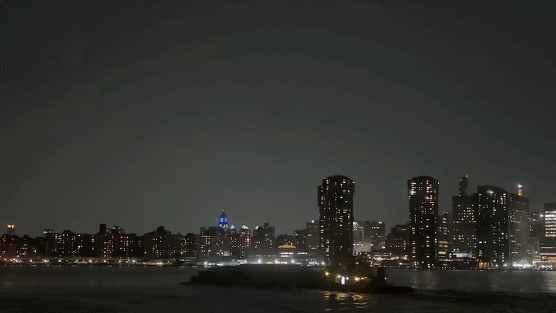 Storm Puts on Dramatic Lightning Show Over NYC Skyline